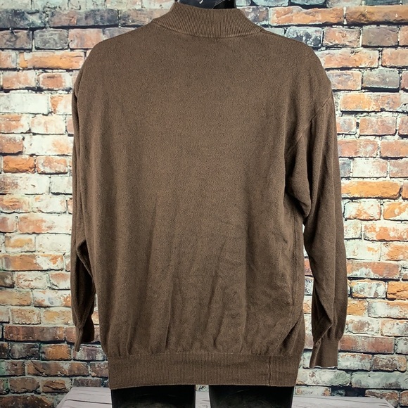 Report brown long sleeve crew neck sweater size L - Picture 2 of 5